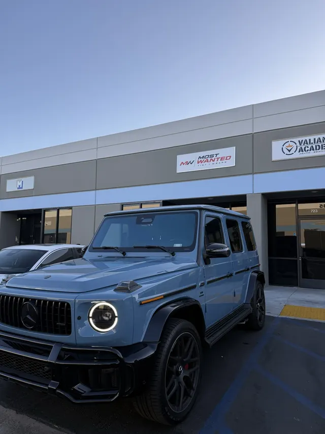 Mercedes-AMG G63 outside the Most Wanted studio in Santa Ana