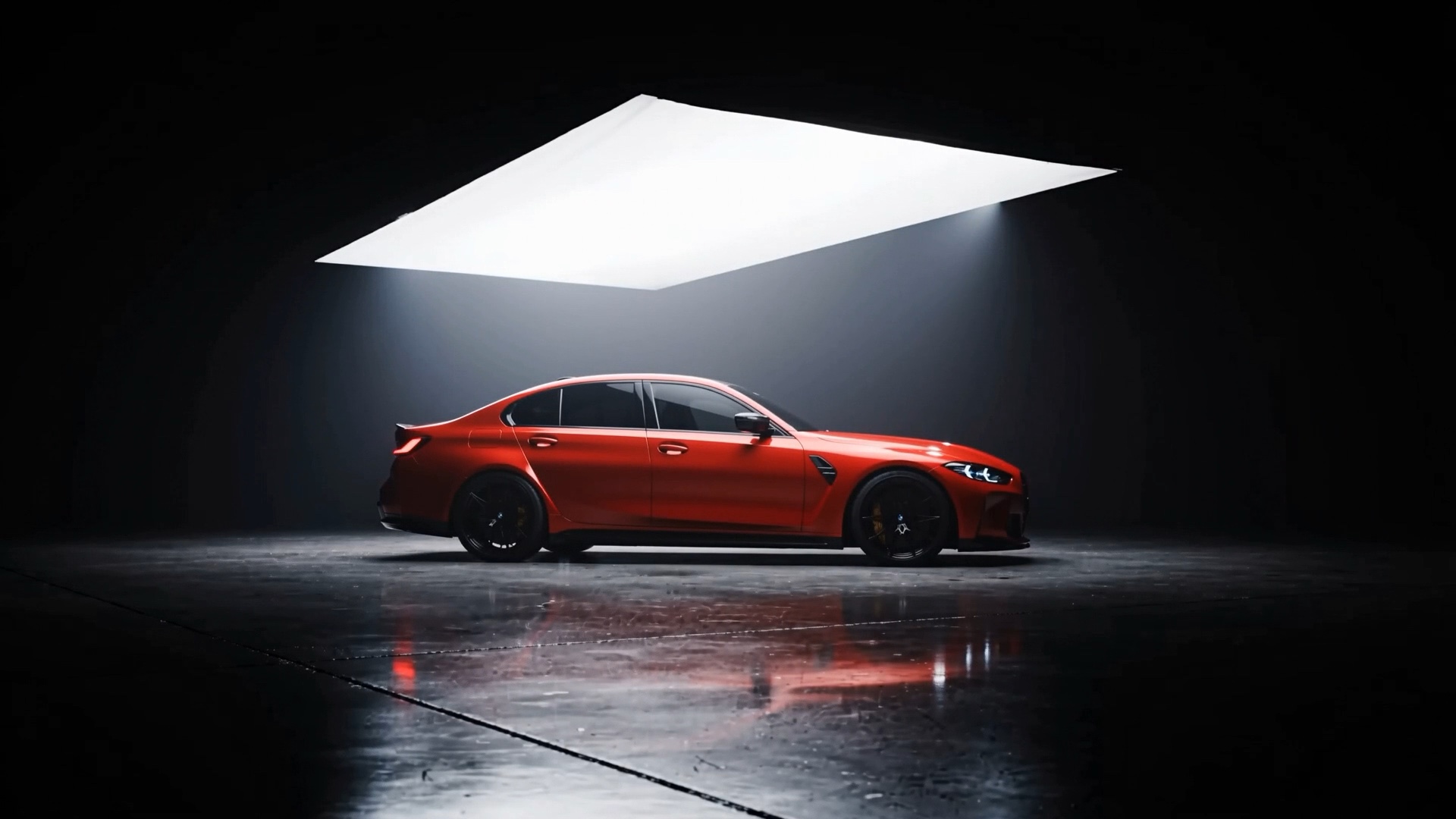 BMW M3 after a red color change